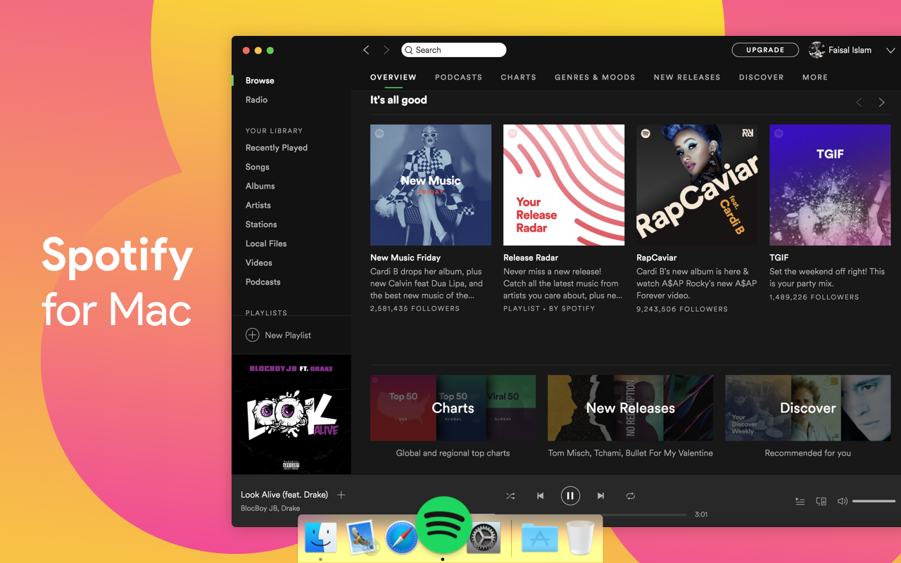Mac Spotify Player